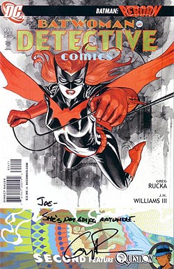 Rucka Departs Batwoman