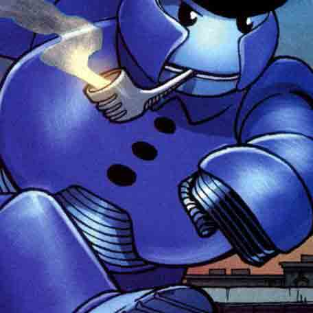Blue Snowman